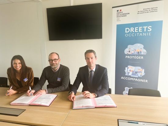 Transitions Pro Occitanie et la DREETS Occitanie ont signé la Convention d’Objectif et de Moyen 2023-2025